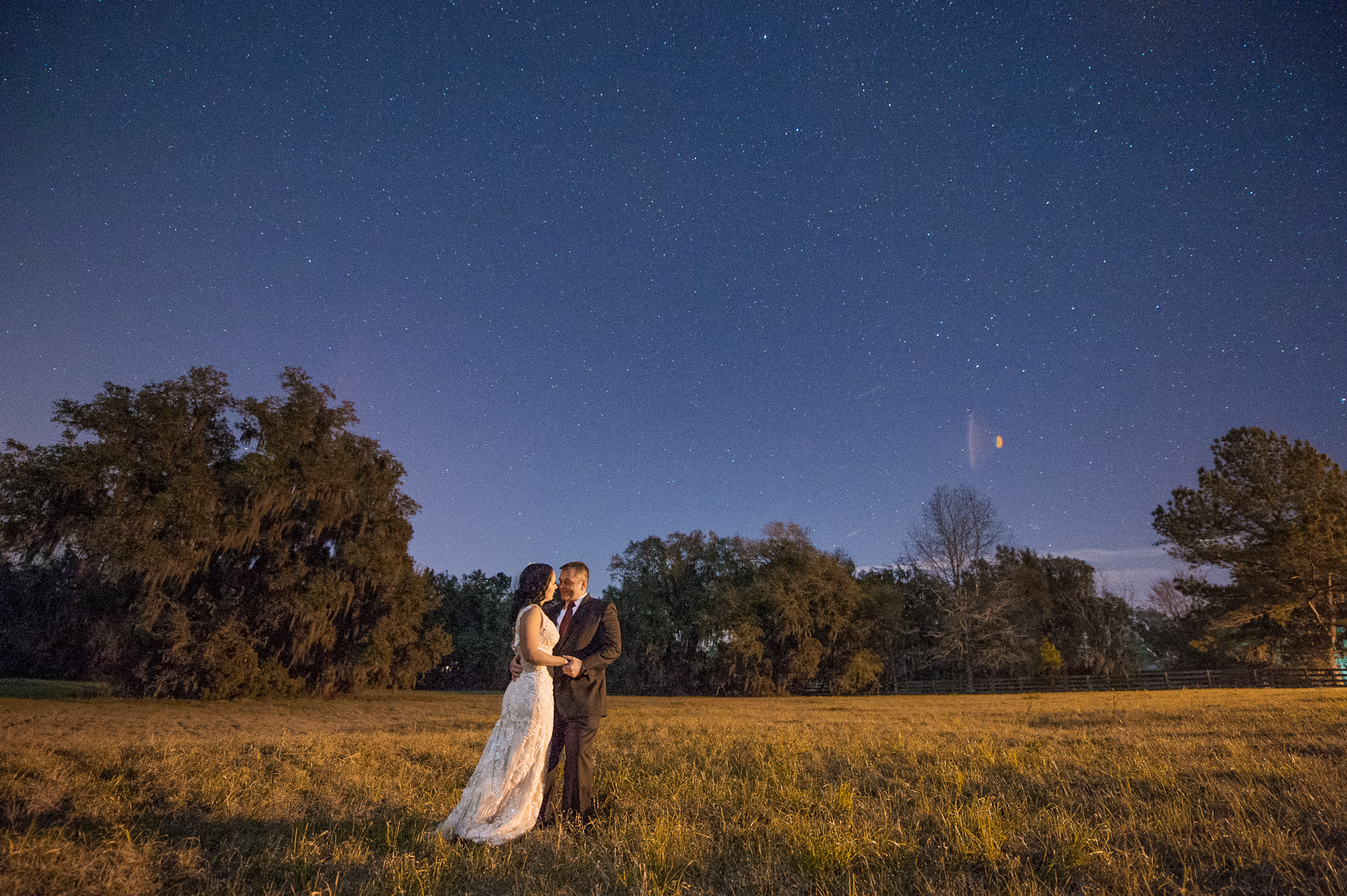 Florida Night Wedding Photographer